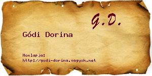 Gódi Dorina névjegykártya